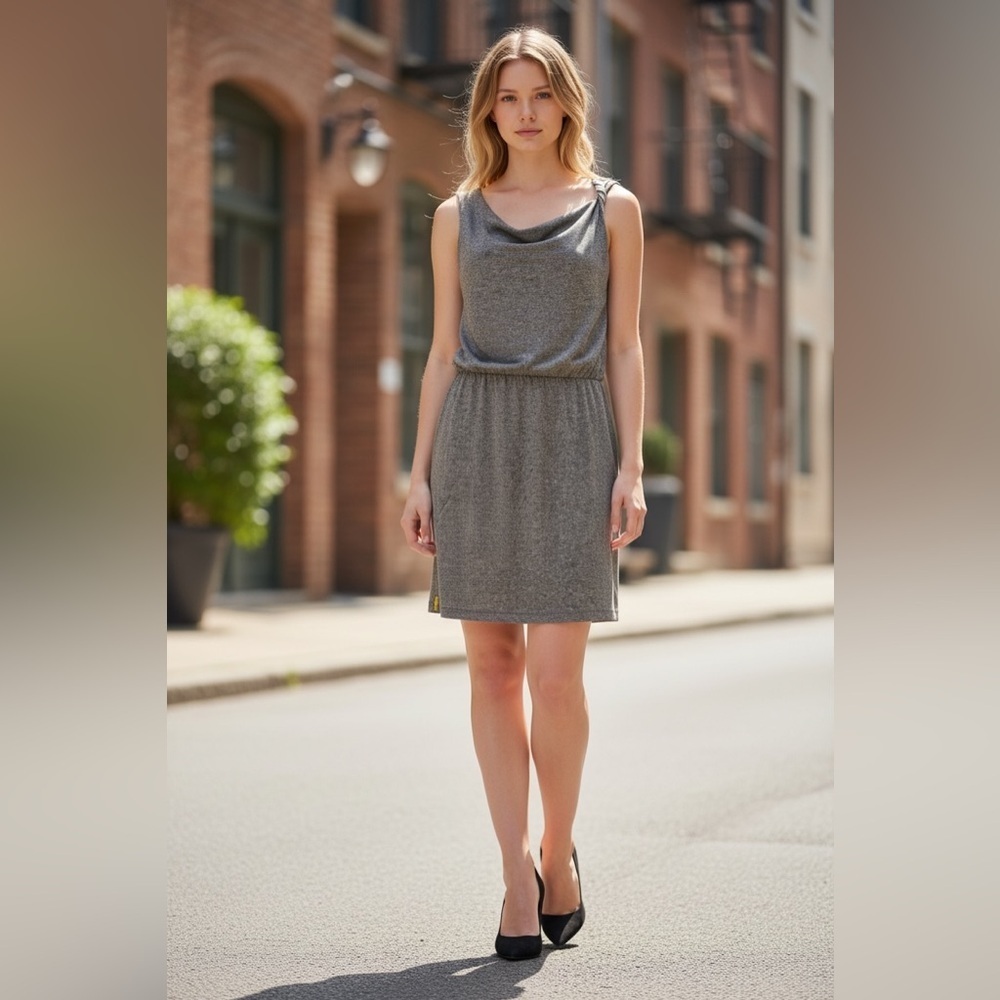 Lolë – Grey Sleeveless Dress – Size S